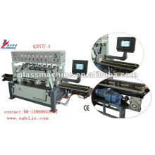 QJ877C-4Full automatic Horizontal Straight Line Double Side Glass Bevel Machine with 14 wheels